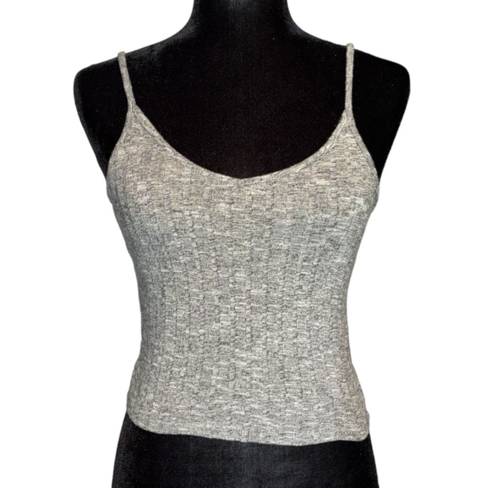 Cropped Knit Wide Ribbed Tank